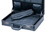 Mancini Leather Expandable 15.6" Laptop Attache Case - Black