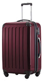 HAUPTSTADTKOFFER - Alex - Luggage Suitcase Hardside Spinner Trolley Expandable 24¡° TSA Burgundy
