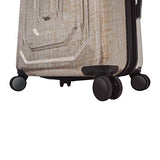 Mia Toro Italy Macchiolina Polish Hardside 26 Inch Spinner, Silver