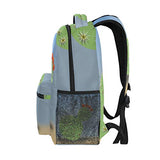 Backpack Cactus Flower Womens Laptop Backpacks Hiking Bag Travel Daypack