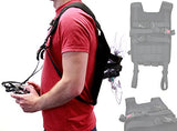 DURAGADGET Black Drone Carry Backpack with Safety Straps Compatible with The Yuneec Typhoon Q500