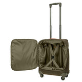 Bric's Life 21 Inch International Spinner Carry-On Luggage, Olive