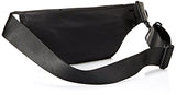 Calvin Klein Men'S Zippered Belt Bag With Logo Patch, Black, No Size