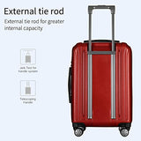 3 Piece Hardshell Luggage Set, Expandable Lightweight Suitcase Sets With Spinner Wheels, TSA Lock (20/24/28 inch), Red