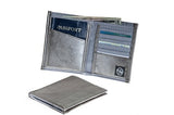 Viator Gear Rfid Armor Passport Wallet - Made In The Usa - Milano Silver