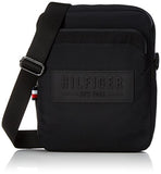 Tommy Hilfiger Mens City Nylon Slim Reporter Laptop Bag Black (Black)