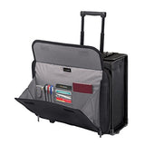 Solo Rolling Laptop Catalog Case- W/Hanging File, Pilot bag in Black