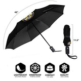 Aac P-40 Warhawk 49fg 7th Fighter Squadron Waterproof Windproof Automatic Tri-Fold Umbrellas Uv-Resistant Vinyl Travel Umbrellas Durable Portable Parasol Outdoor Sun&Rain Umbrellas