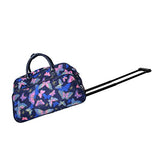 World Traveler Women'S Blue Moon 21-Inch Bag Rolling Duffel, Gold Butterfly, One Size
