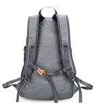 Venture Pal Ultralight Lightweight Packable Foldable Travel Camping Hiking Outdoor Sports Backpack Daypack-Grey
