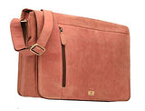 Devil Hunter Leather Laptop Messenger Bag Vintage Briefcase Satchel for Men and Women- 16 Inch