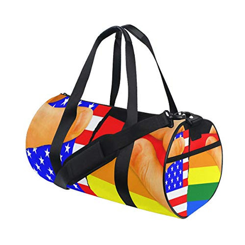 Trump May Not Be Anti-GayTravel Duffle Bag Sports Luggage with Backpack Tote Gym Bag for Man and Women