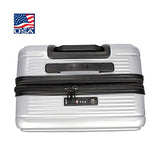Revo Luna 22" Carry-On Luggage 19106-22 (Silver)
