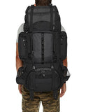 Amazonbasics Internal Frame Hiking Backpack With Rainfly, 75 L, Black