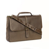 Boconi Bryant Lte Leather Brokers Bag, 15" Laptop Briefcase In Brown