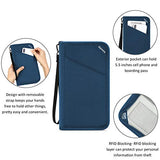 Gonex Passport holder RFID Blocking Travel Wallet with Removable Wristlet Strap for Men& Women,