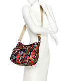 Lily Bloom Kathyrn Large Convertible Crossbody Hobo, Floral Tribal