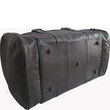 Amerileather 22" Jumbo Duffel Black/Duffel/Leather