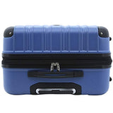 Travelers Club Madison Hardside Expandable Luggage with Cup/Phone Holder, Cobalt Blue, 2-Piece Set (20/28)
