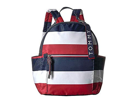 Tommy Hilfiger Women's Lani Backpack Corporate Stripe Navy/Natural One Size