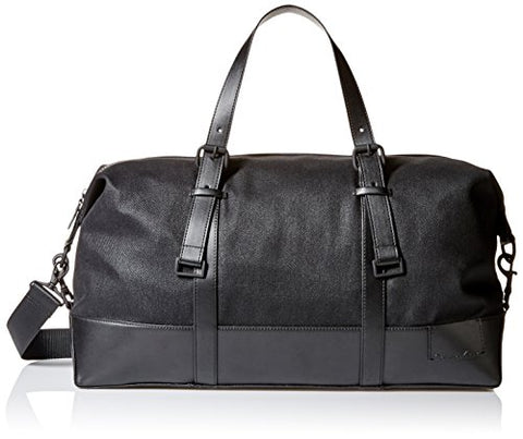 Calvin Klein Men'S Coated Canvas Duffle, Black, One Size