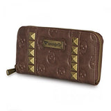 Loungefly Skull/Pyramids Wallet (Brown)