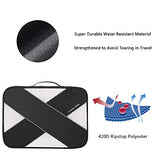 Defway Packing Cubes Travel Luggage Organizers - Compression Storage Bag Set