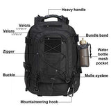WolfWarriorX Military Tactical Assault Backpacks 3-Day Expandable Waterproof Water Resistant