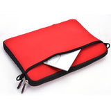 Kroo Nd13Scr1 13.3" Messenger Style Neoprene Bag Case With Front And Rear Pockets, Red