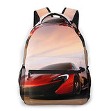 Casual Backpack,MCLAREN P1 Supercar,Business Daypack Schoolbag For Men Women Teen