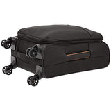 AmazonBasics Belltown Softside Rolling Spinner Suitcase Luggage - 21-Inch, Heather Black