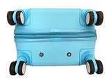 3 Pc Luggage Set Hardside Rolling 4Wheel Spinner Upright Carryon Travel Sky Blue