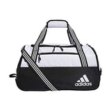 adidas womens Squad Duffel Bag White/ Black, One Size