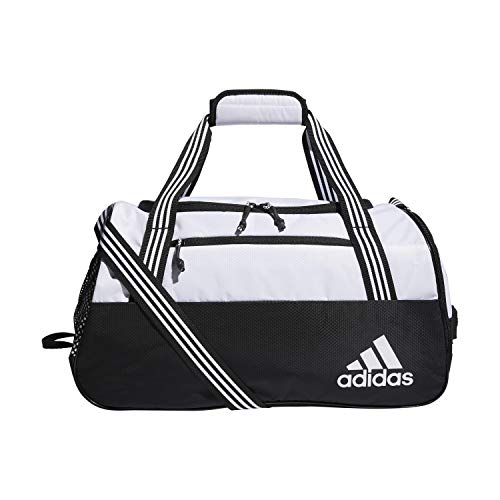 adidas womens Squad Duffel Bag White/ Black, One Size