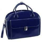 Mckleinusa Glen Ellyn 94367 W Series Italian Leather Detachable-Wheeled Ladies Briefcase (Navy)