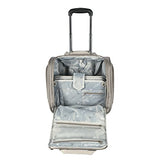 Travelers Club Luggage 16" Under The Seat Top Durable Fabric Carry-On Luggage, Taupe