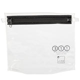 Lewis N. Clark Tsa-Compliant Quart-Sized Carry-On Toiletry Pouch, Clear, One Size