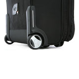 Olympia Luggage Deluxe Rolling Overnighter,Black,One Size