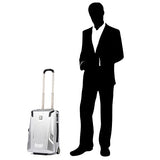 Travelpro Luggage Crew 11 22" Carry-on Slim Hardside Rollaboard w/USB Port, Silver