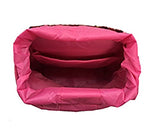 Trendy Flyer Backpack Travel Overnight Tote Duffel Purse Pink Flowers