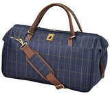 London Fog Kensington II 20" Wide Mouth Duffle, Navy Window Pane
