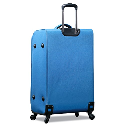 Dejuno The Asana Softside Lightweight Spinner, Blue