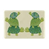 Cartoon Three Turtles Genuine Leather UAS Passport Holder Travel Wallet Cover Case