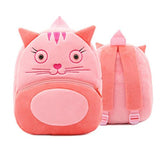 Cute Toddler Backpack Toddler Bag Plush Animal Cartoon Mini Travel Bag for Baby Girl Boy 1-6 Years (Cat)