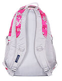 Jiayou Kid Child Girl Flower Printed Backpack School Bag(Rose,Large)