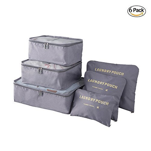 Travel Duffel Storage Bags Set, Nylon Clothes Sorting And Packing