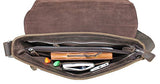Vagabond Traveler 14" Leather Messenger Laptop Bag L18. Dark Distress