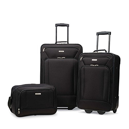 American Tourister Fieldbrook Xlt 3Pc Set (Bb/21/25 Upright), Black