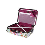 HALINA Collier Campbell Secret Garden 3 Piece Set Luggage, Multicolor