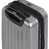 Mia Toro Italy Moderno Lucido Hardside 24 Inch Spinner, Black